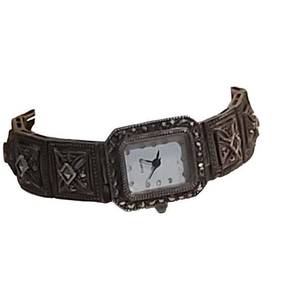 Watch Signed BJ Sterling Silver Native American - Picture 10 of 12